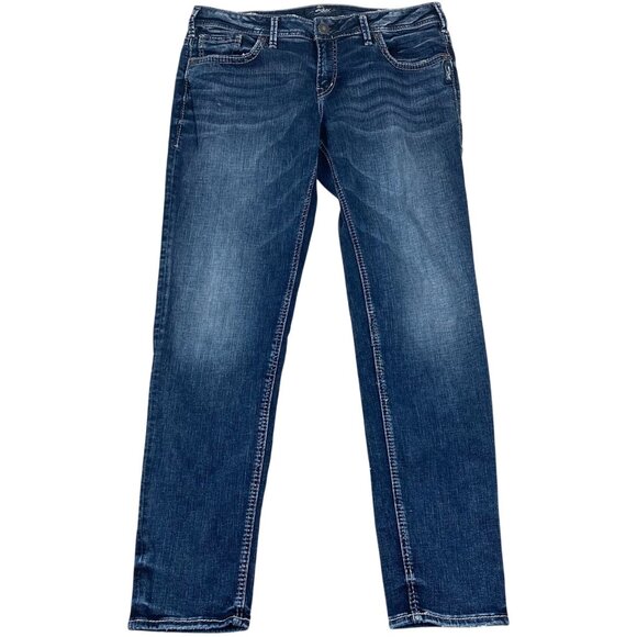 Silver Jeans Men's Jeans 33x29 Straight-Leg Mid-Rise Stretch Denim Sam - Picture 1 of 12